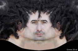 Male head texture